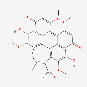 molecular formula C30H24O9 B600496 Hypocrellin b CAS No. 149457-83-0