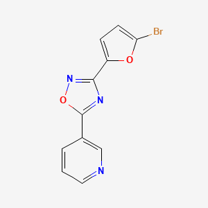 3-[3-(5-bromo-2-furyl)-1,2,4-oxadiazol-5-yl]pyridine