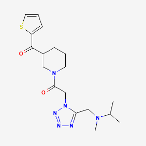 molecular formula C18H26N6O2S B6004999 {1-[(5-{[isopropyl(methyl)amino]methyl}-1H-tetrazol-1-yl)acetyl]-3-piperidinyl}(2-thienyl)methanone 