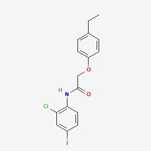 molecular formula C16H15ClINO2 B6005003 N-(2-chloro-4-iodophenyl)-2-(4-ethylphenoxy)acetamide 