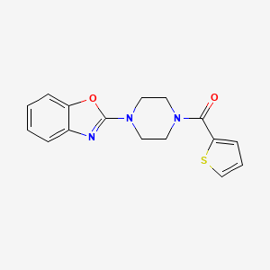 molecular formula C16H15N3O2S B6005015 2-[4-(2-thienylcarbonyl)piperazin-1-yl]-1,3-benzoxazole 