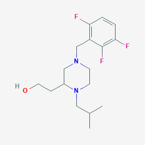 molecular formula C17H25F3N2O B6005045 2-[1-isobutyl-4-(2,3,6-trifluorobenzyl)-2-piperazinyl]ethanol 