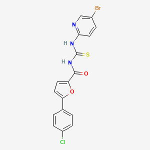 N-{[(5-bromo-2-pyridinyl)amino]carbonothioyl}-5-(4-chlorophenyl)-2-furamide