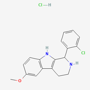 molecular formula C18H18Cl2N2O B6005084 1-(2-chlorophenyl)-6-methoxy-2,3,4,9-tetrahydro-1H-beta-carboline hydrochloride 