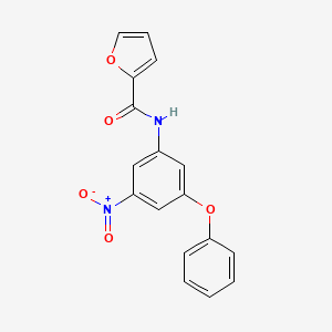 molecular formula C17H12N2O5 B6005112 N-(3-nitro-5-phenoxyphenyl)-2-furamide 