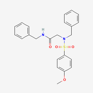 molecular formula C23H24N2O4S B6005162 N~1~,N~2~-dibenzyl-N~2~-[(4-methoxyphenyl)sulfonyl]glycinamide 
