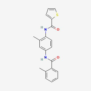 molecular formula C20H18N2O2S B6005187 N-{2-methyl-4-[(2-methylbenzoyl)amino]phenyl}-2-thiophenecarboxamide 