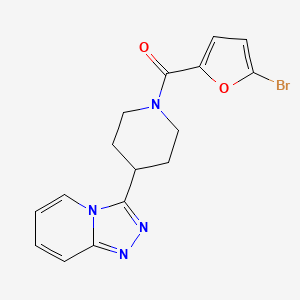 molecular formula C16H15BrN4O2 B6005201 3-[1-(5-bromo-2-furoyl)-4-piperidinyl][1,2,4]triazolo[4,3-a]pyridine 