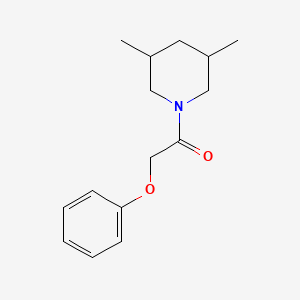 molecular formula C15H21NO2 B6005239 3,5-dimethyl-1-(phenoxyacetyl)piperidine 