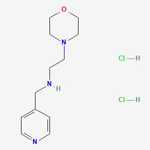 molecular formula C12H21Cl2N3O B6005277 [2-(4-morpholinyl)ethyl](4-pyridinylmethyl)amine dihydrochloride 
