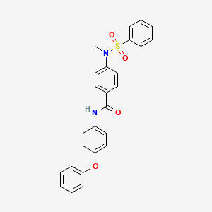 molecular formula C26H22N2O4S B6005367 4-[methyl(phenylsulfonyl)amino]-N-(4-phenoxyphenyl)benzamide 
