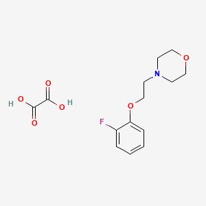 molecular formula C14H18FNO6 B6005439 4-[2-(2-fluorophenoxy)ethyl]morpholine oxalate 
