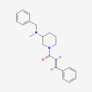 molecular formula C22H26N2O B6005510 N-benzyl-N-methyl-1-[(2E)-3-phenyl-2-propenoyl]-3-piperidinamine 