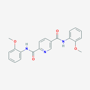 molecular formula C21H19N3O4 B6005629 N,N'-bis(2-methoxyphenyl)-2,5-pyridinedicarboxamide 