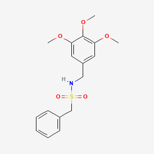 molecular formula C17H21NO5S B6005654 1-phenyl-N-(3,4,5-trimethoxybenzyl)methanesulfonamide 
