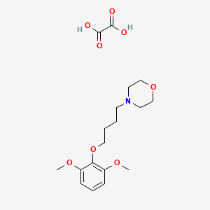 molecular formula C18H27NO8 B6005655 4-[4-(2,6-dimethoxyphenoxy)butyl]morpholine oxalate 