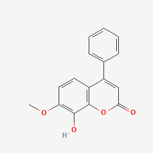 molecular formula C16H12O4 B600575 7-Methoxy-8-hydroxy-4-phenylcouMarin CAS No. 24258-36-4