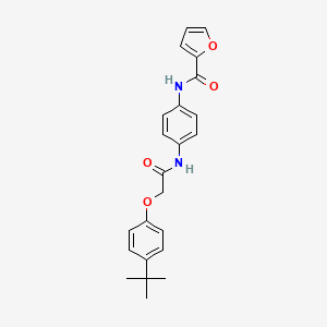 molecular formula C23H24N2O4 B6005846 N-(4-{[2-(4-tert-butylphenoxy)acetyl]amino}phenyl)-2-furamide 
