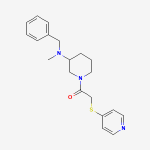 molecular formula C20H25N3OS B6005878 N-benzyl-N-methyl-1-[(4-pyridinylthio)acetyl]-3-piperidinamine 