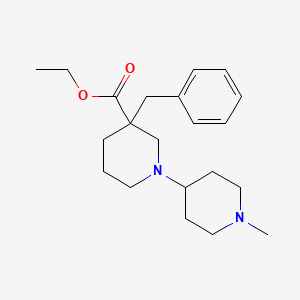 molecular formula C21H32N2O2 B6005935 ethyl 3-benzyl-1'-methyl-1,4'-bipiperidine-3-carboxylate 