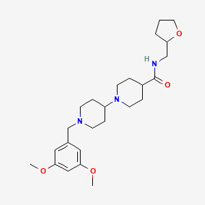 molecular formula C25H39N3O4 B6005984 1'-(3,5-dimethoxybenzyl)-N-(tetrahydro-2-furanylmethyl)-1,4'-bipiperidine-4-carboxamide 