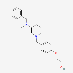 molecular formula C22H30N2O2 B6006005 2-[4-({3-[benzyl(methyl)amino]-1-piperidinyl}methyl)phenoxy]ethanol 