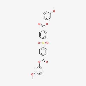 molecular formula C28H22O8S B6006038 bis(3-methoxyphenyl) 4,4'-sulfonyldibenzoate 
