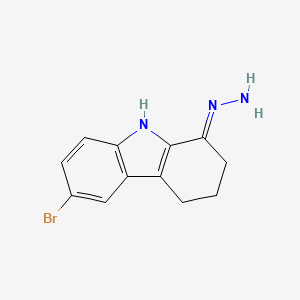 molecular formula C12H12BrN3 B6006053 6-bromo-2,3,4,9-tetrahydro-1H-carbazol-1-one hydrazone 