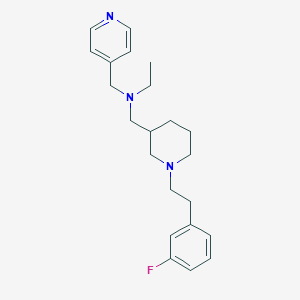 molecular formula C22H30FN3 B6006120 N-({1-[2-(3-fluorophenyl)ethyl]-3-piperidinyl}methyl)-N-(4-pyridinylmethyl)ethanamine 