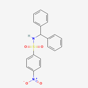 molecular formula C19H16N2O4S B6006130 N-(diphenylmethyl)-4-nitrobenzenesulfonamide CAS No. 33860-98-9