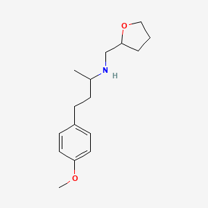 molecular formula C16H25NO2 B6006234 4-(4-methoxyphenyl)-N-(tetrahydro-2-furanylmethyl)-2-butanamine 