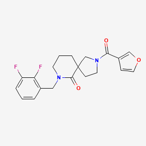 molecular formula C20H20F2N2O3 B6006410 7-(2,3-difluorobenzyl)-2-(3-furoyl)-2,7-diazaspiro[4.5]decan-6-one 