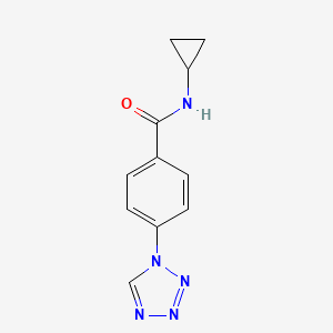 molecular formula C11H11N5O B6006420 N-cyclopropyl-4-(1H-tetrazol-1-yl)benzamide 