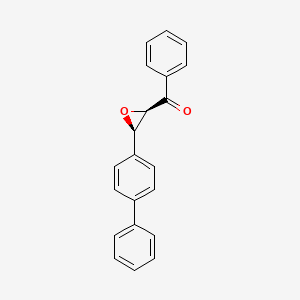 molecular formula C21H16O B600643 phenyl-[(2R,3S)-3-(4-phenylphenyl)oxiran-2-yl]methanone CAS No. 36047-01-5