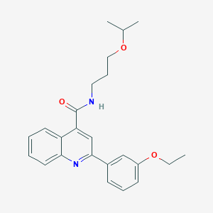 molecular formula C24H28N2O3 B6006437 2-(3-ethoxyphenyl)-N-(3-isopropoxypropyl)-4-quinolinecarboxamide 