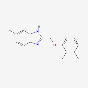 molecular formula C17H18N2O B6006454 2-[(2,3-dimethylphenoxy)methyl]-5-methyl-1H-benzimidazole 