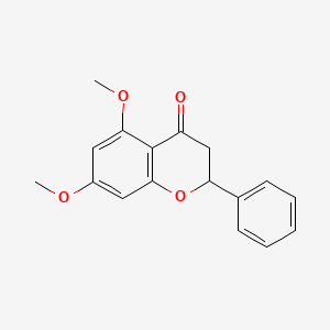 molecular formula C17H16O4 B600649 5,7-二甲氧基黄烷酮 CAS No. 36052-66-1
