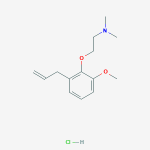 molecular formula C14H22ClNO2 B6006621 2-(2-allyl-6-methoxyphenoxy)-N,N-dimethylethanamine hydrochloride 