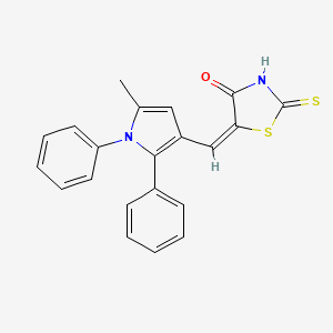 5-[(5-methyl-1,2-diphenyl-1H-pyrrol-3-yl)methylene]-2-thioxo-1,3-thiazolidin-4-one