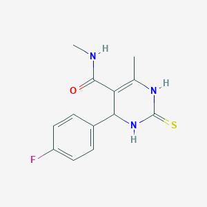 4-(4-fluorophenyl)-N,6-dimethyl-2-thioxo-1,2,3,4-tetrahydro-5-pyrimidinecarboxamide