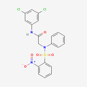 N~1~-(3,5-dichlorophenyl)-N~2~-[(2-nitrophenyl)sulfonyl]-N~2~-phenylglycinamide