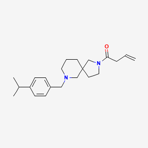 molecular formula C22H32N2O B6006817 2-(3-butenoyl)-7-(4-isopropylbenzyl)-2,7-diazaspiro[4.5]decane 