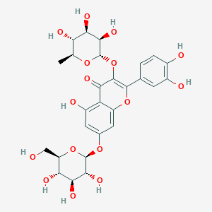 molecular formula C27H30O16 B600682 槲皮素3-O-鼠李糖苷-7-O-葡萄糖苷 CAS No. 17306-45-5