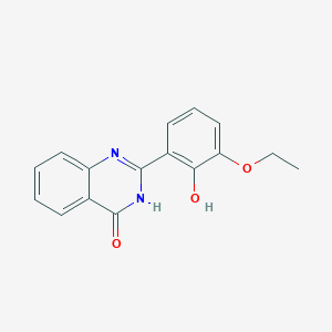 molecular formula C16H14N2O3 B6006840 2-(3-ethoxy-2-hydroxyphenyl)-4(3H)-quinazolinone 