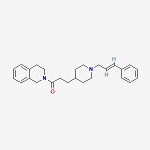 2-(3-{1-[(2E)-3-phenyl-2-propen-1-yl]-4-piperidinyl}propanoyl)-1,2,3,4-tetrahydroisoquinoline