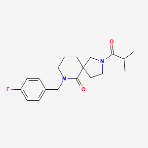 7-(4-fluorobenzyl)-2-isobutyryl-2,7-diazaspiro[4.5]decan-6-one