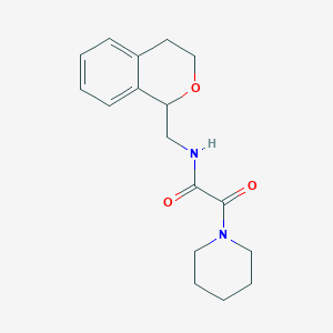 N-(3,4-dihydro-1H-isochromen-1-ylmethyl)-2-oxo-2-(1-piperidinyl)acetamide