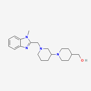 molecular formula C20H30N4O B6006924 {1'-[(1-methyl-1H-benzimidazol-2-yl)methyl]-1,3'-bipiperidin-4-yl}methanol 