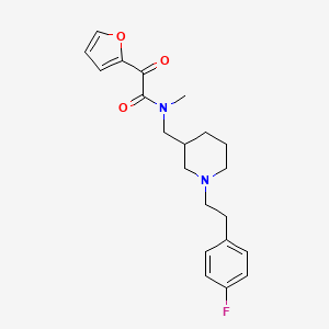 N-({1-[2-(4-fluorophenyl)ethyl]-3-piperidinyl}methyl)-2-(2-furyl)-N-methyl-2-oxoacetamide