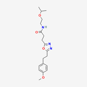 N-(2-isopropoxyethyl)-3-{5-[2-(4-methoxyphenyl)ethyl]-1,3,4-oxadiazol-2-yl}propanamide